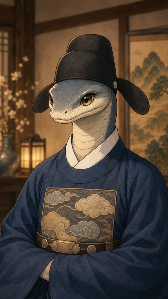 뱀띠 그림